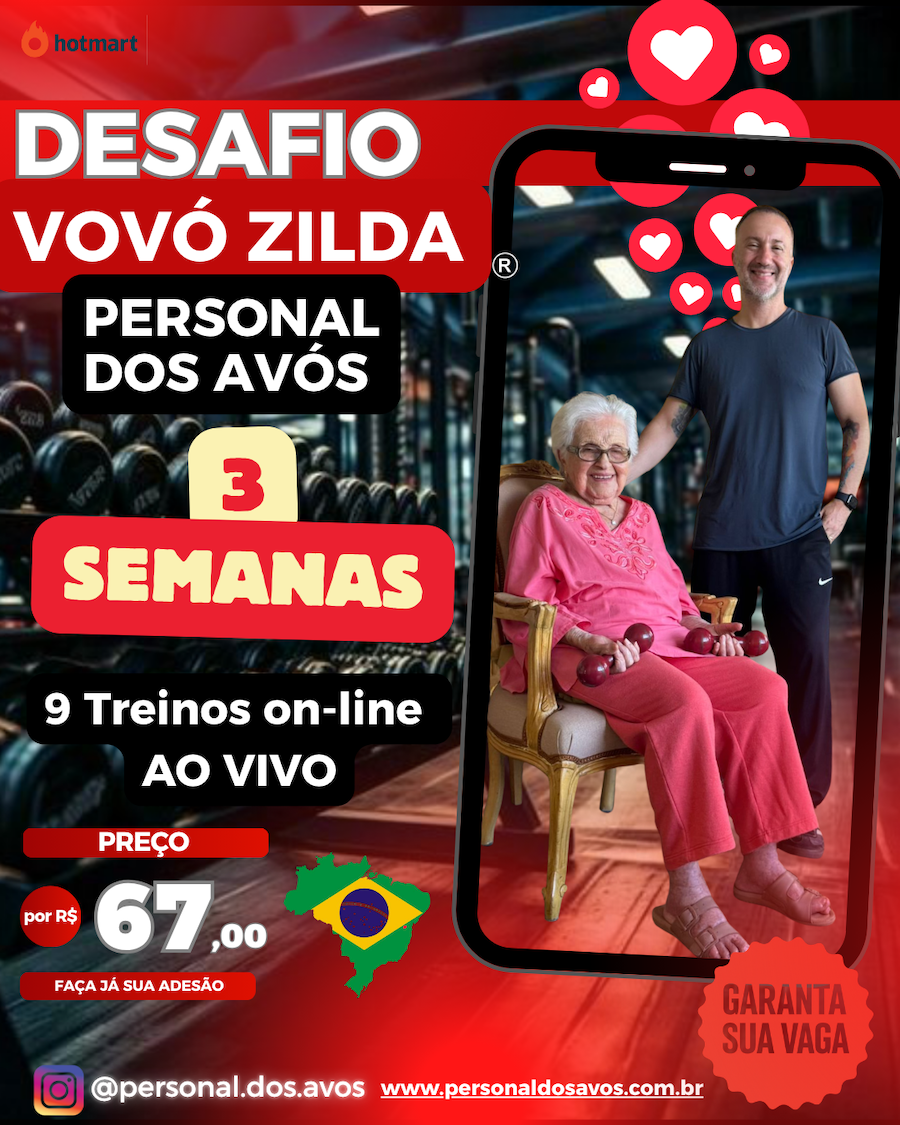 desafio 3 semanas VOVÓ ZILDA PERSONAL DOS AVÓS